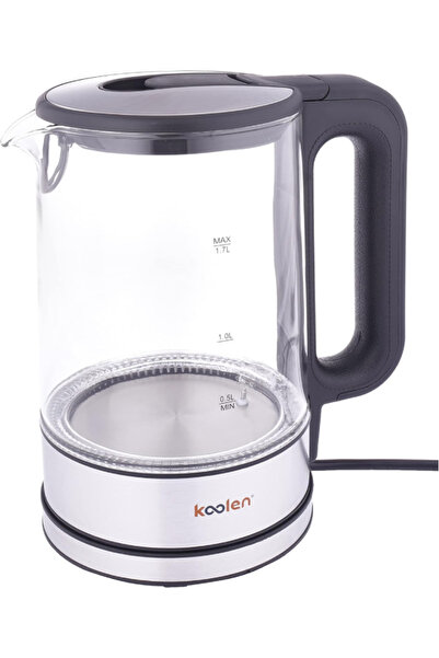 Koolen كولن غلاية مياه 2200 واط 1.7 لتر زجاج ضوء ازرق 800102023