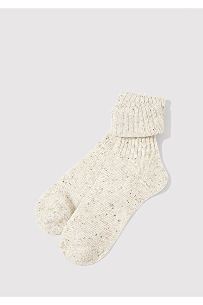 Mavi Wool Blend Beige Boot Socks 1913569-30757