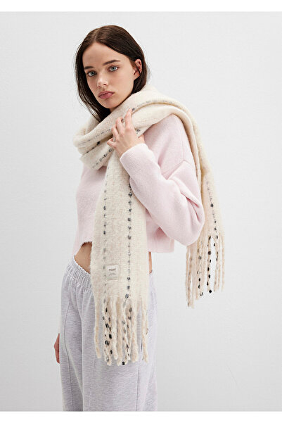 Mavi Tasseled Ecru Scarf 1910697-34523