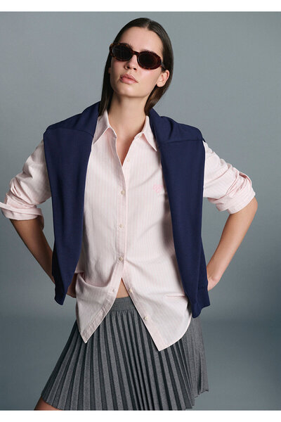 Mavi Pink Striped Shirt Loose Fit / Relaxed Fit 1211420-91459