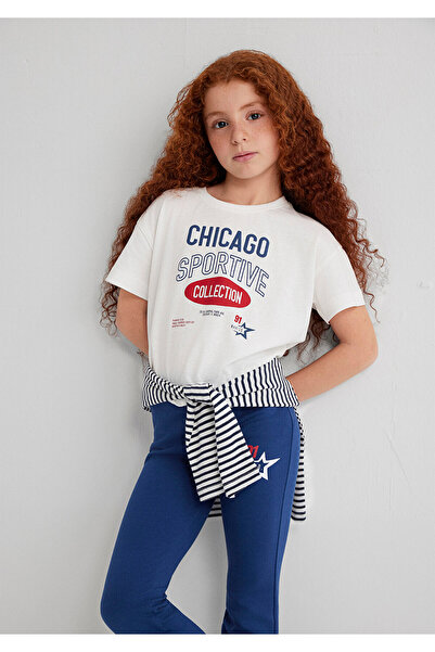 Mavi Chicago Sportive Off White Girl's T-Shirt M7610344-70057