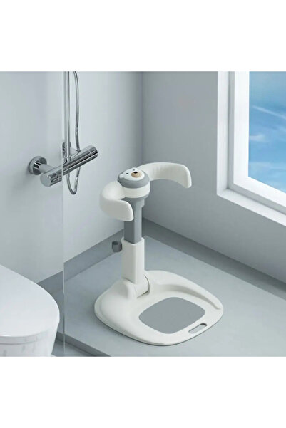 OEM Suport de Dus pentru Copii, 8 - 36 Luni, Pliabil, Alb cu Gri