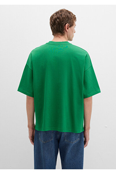 Mavi Πράσινο μπλουζάκι Crew Neck Basic Oversize / Φαρδιά κοπή 0611931-85916