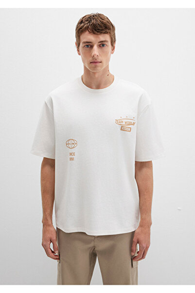 Mavi Printed White T-Shirt Relaxed Fit / Relaxed Cut 0612913-84001