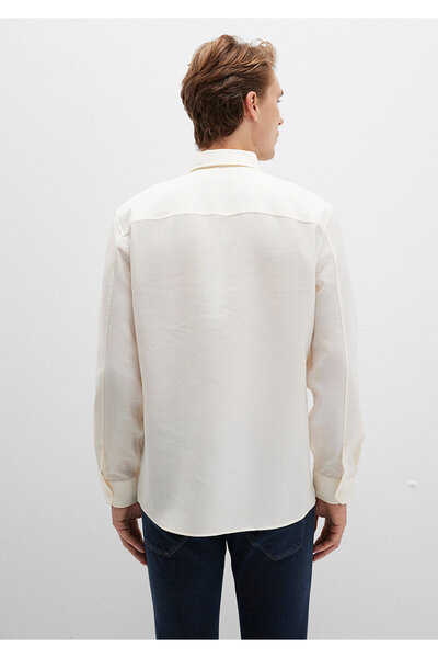 Mavi Екрю Тенсел TM Лійосел Сорочка Regular Fit / Нормальний крій 0211659-70057