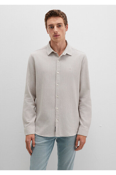 Mavi Beij Gömlek Slim Fit / Dar Kesim 0211656-70145
