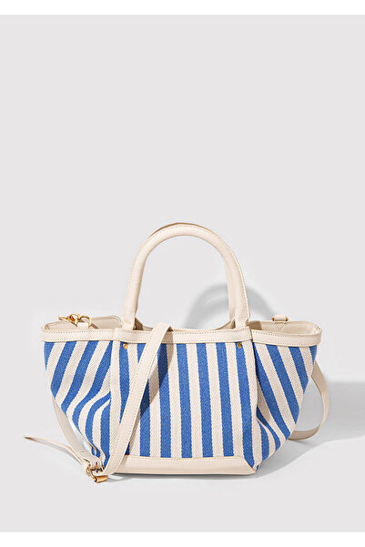 Mavi Geantă de umăr cu dungi 1913094-22189