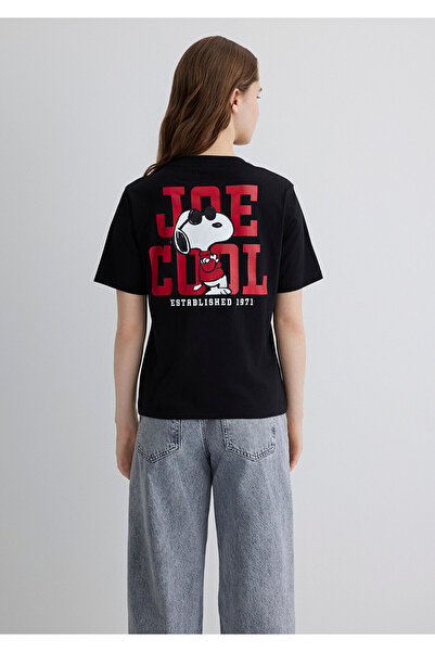 Mavi Joe Cool Printed Black T-Shirt Regular Fit 1613361 -900