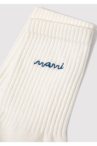 Mavi Weiße Socken mit Logo-Stickerei 1913235-620