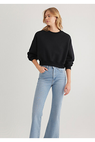 Mavi Crew Neck Black Basic Sweatshirt 1S10307-900
