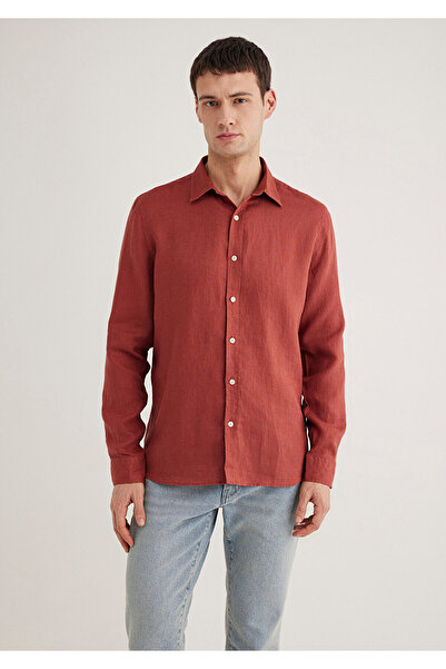 Mavi Red Linen Shirt Slim Fit / Slim Fit 0211466-71100