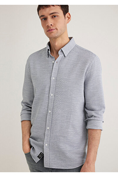 Mavi Cămașă montată / Croială în formă de V 020579 -86998