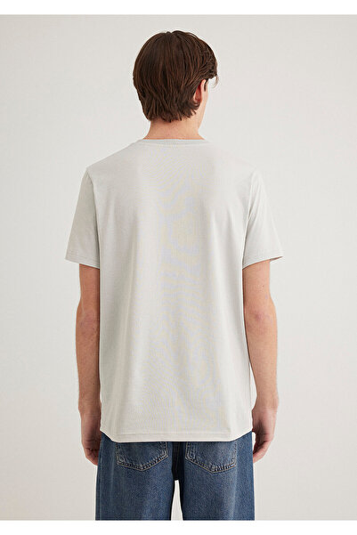 Mavi Pro Printed Gray T-Shirt Fitted / Fitted Cut 0612755 -70080