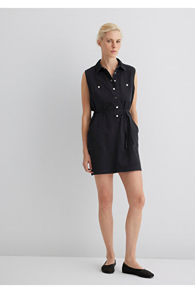 Mavi Simla Gold Classic Misty Black Jean Dress 1310659-89758