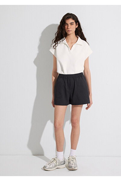 Mavi Anthrazitfarbene Basic-Shorts 1410189-70087