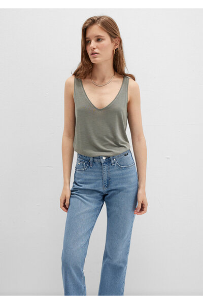 Mavi Lux Touch TENCEL TM Green Modal Μονόχρωμο Μπλουζάκι Slim Fit / Slim Fit 1610423-86961