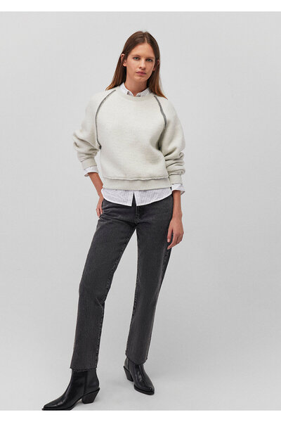 Mavi Gray Sweatshirt with Back Detail 1S10231-85576