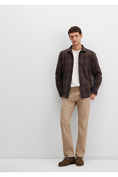 Mavi Hunter Dunkelbeige Komfort-Gabardine-Hose 0020232492