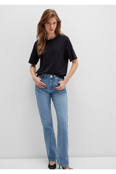 Mavi Černé tričko Crew Neck Basic - Regular Fit 1600955 -900