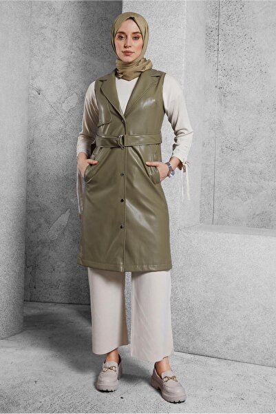 Alvina Belted Sunny Leather Vest 45241