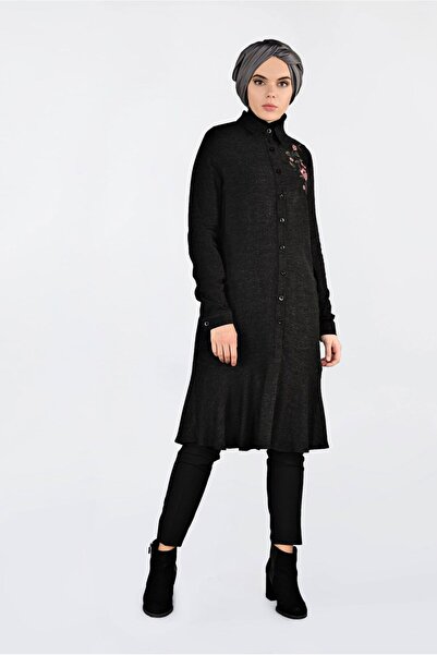 Alvina İŞLEMELİ DÜĞMELİ TUNİK 4737