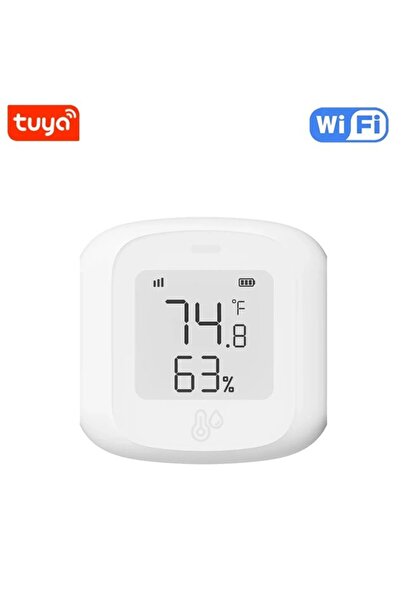 Choice مقياس حرارة ورطوبة ذكي مزود بمستشعر واي فاي/زيجبي وشاشة LCD