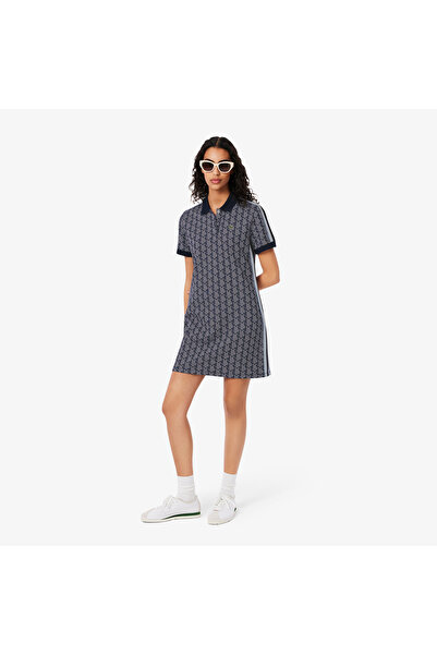 Lacoste Slim Fit Monogram Jacquard Polo Dress - EF2655-00-525