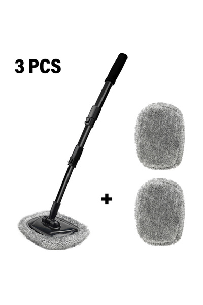 Choice 3 قطع فرشاة جديدة لغسيل السيارات ممسحة تنظيف فرشاة تلسكوبية ذات مقبض ط...