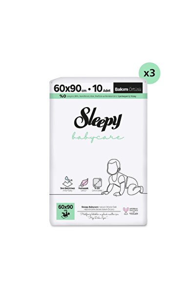 Sleepy Babycare Bebek Bakım Örtüsü 60x90 cm 3x10 30 Adet