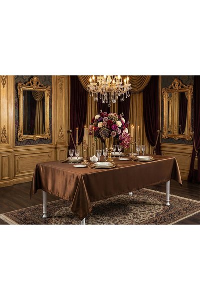 Finezza Crystal Monorail Fabric Coffee Tablecloth Rectangular 140x200 Cm - 596