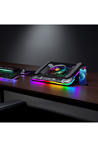 Torima CF-07 BLACK NOTEBOOK COOLING PARTNER RGB