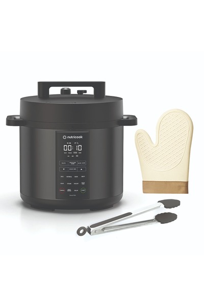 Nutricook Electric Pressure Cooker ON-6L with Silicone Mitten & Tong