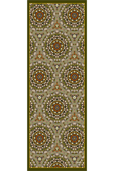 Arancia Khaki 70X200 Silk Tivil Etol