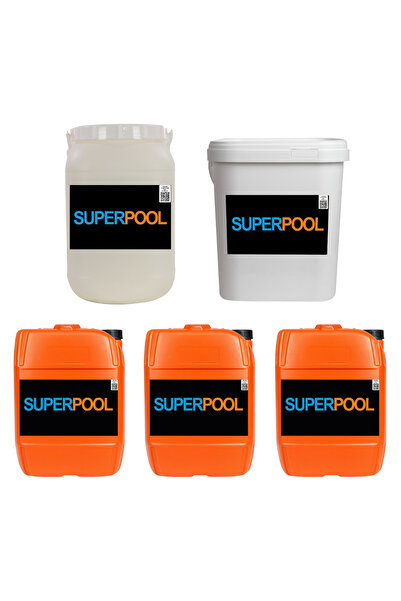 SPP SUPERPOOL Superpool 5'li Havuz Bakım Kimyasal Seti 25 Kg