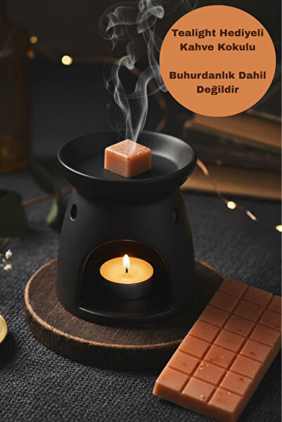 Trend Mum Tealight Hediyeli Buhurdanlık Koku Tableti %100 Soya Wax Melts ,Buh...