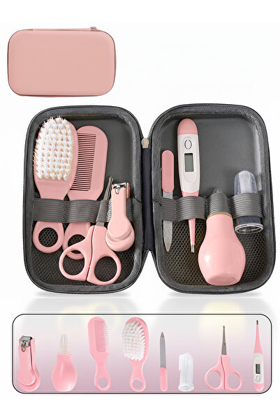 Leon Lifestyle Leon Home Baby Care Set, 8 pieces including thermometer, nasal aspirator and nail clippers