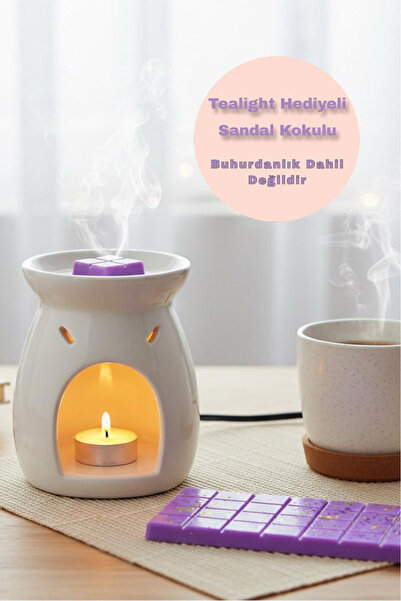 Trend Mum Tealight Hediyeli Buhurdanlık Koku Tableti %100soya Waxmelts Buhurd...