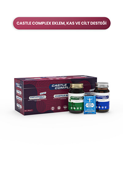 Castle Complex Box - Gündüz & Gece Magnezyum + Kolajen Desteği 3’lü Takviye S...
