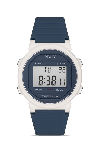 Penly Dijital Saat Lacivert 8217-3 Serisi Su Geirmez Alarmlı Işıklı