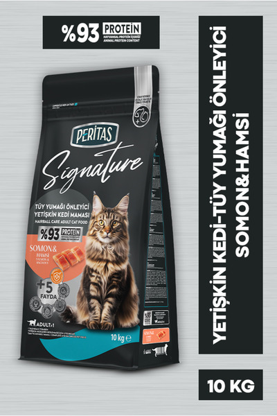 PERİTAS Signature Somonlu Yetişkin Kedi-Tüy Yum. Önl. 10 kg