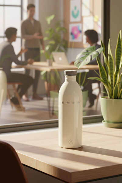 SMEG Urban Bottle Cream Flask 1Lt Water Bottle