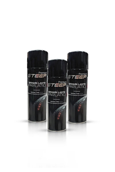 STEEP Seramik Lastik & Tampon Parlatıcı Sprey 3 Adet 500ml