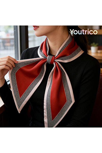 Youtrico Long diagonal scarf 147cm,All seasons,Versatile scarf&neckerchief,ha...