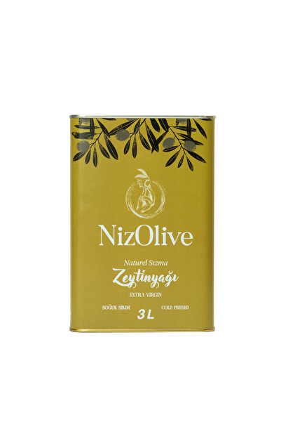 NİZ OLİVE Memecik Naturel Sızma Soğuk Sıkım Zeytin Yağı 3lt