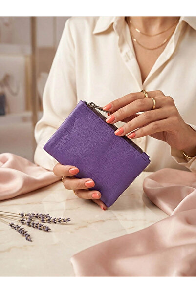 yedideri C13 YD Hakiki deri Fermuarlı Yumuşak Cüzdan