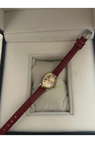 LA BOSS Minimal Oval Bordo Kadın Kol Saati bb0109