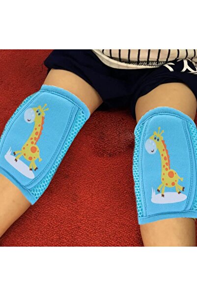 SSMEDIA Σετ 2 αντιολισθητικών επιγονατίδων και προστασίας μωρού - Μπλε