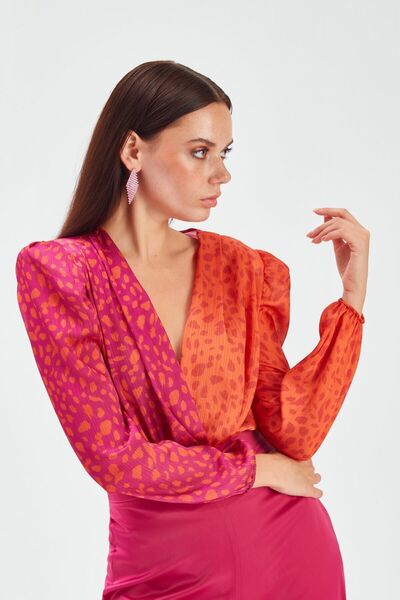 Sateen Боді з візерунком Kruvaze