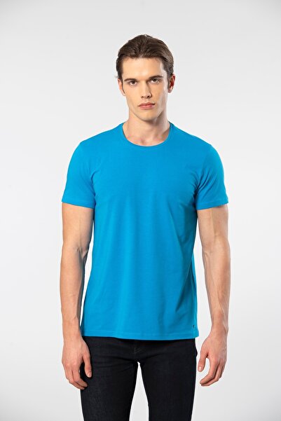 Cacharel Ανδρικό μπλουζάκι Lycra με λαιμόκοψη 1331/Saks