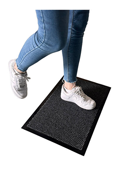 DEKOSET سجادة رمادية مقاس 40 × 60 سم مع قاعدة مانعة للانزلاق (سجادة ماصة للرط...